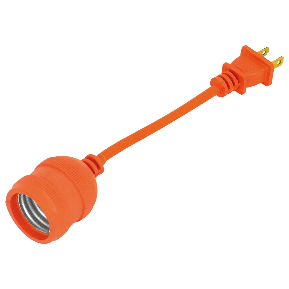 CABLE MINI EXTENSION CON CLAVIJA Y PORTALAMPARA 10cm ADIR 5824