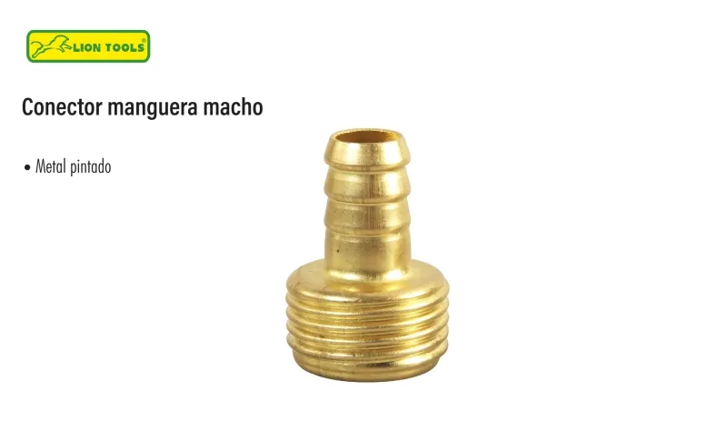 [1851] CONECTOR PARA MANGUERA MACHO 1/2" LION TOOLS 1851