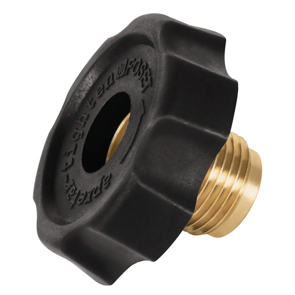 [46154] TUERCA IZQUIERDA DE LATON CON MANERAL DE PLASTICO 7/8", FOSET (TRUPER) 46154