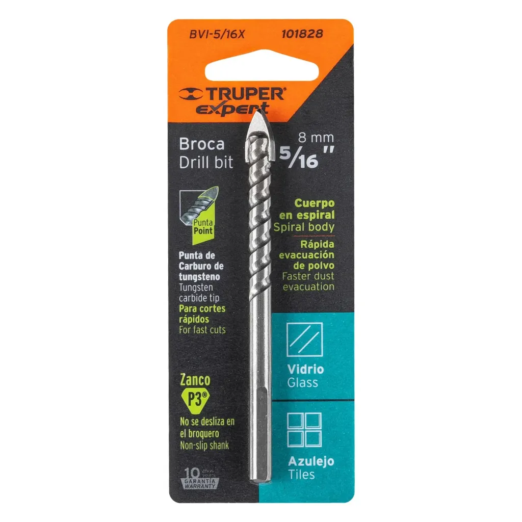 [101828] BROCA PARA VIDRIO Y AZULEJO 5/16", TRUPER EXPERT 101828