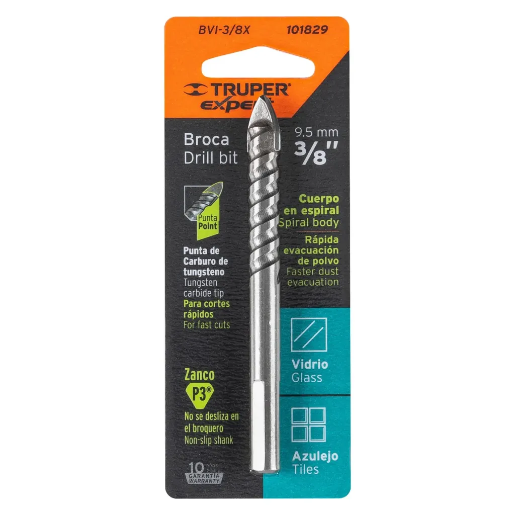 [101829] BROCA PARA VIDRIO Y AZULEJO 3/8", TRUPER EXPERT 101829