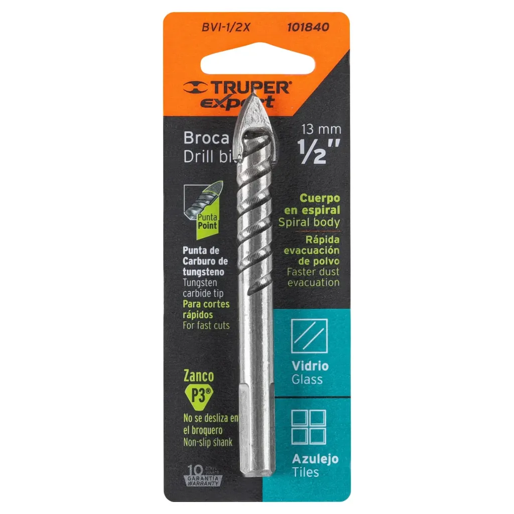 [101840] BROCA PARA VIDRIO Y AZULEJO 1/2", TRUPER EXPERT 101840
