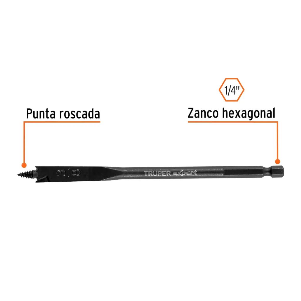 [101498] BROCA PLANA DE MANITA 3/8" PARA MADERA, TRUPER EXPERT 101498