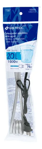 CALENTADOR #5.5 DE 20L DE INMERSION 1100W P/AGUA VOLTECK 46994