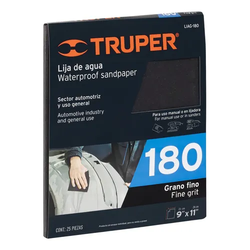 [11622] LIJA DE AGUA GRANO 180 TRUPER 11622