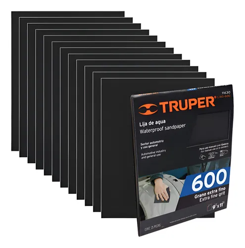 LIJA DE AGUA GRANO 600 TRUPER 11630