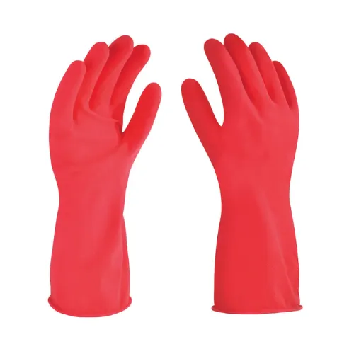 GUANTES DE LATEX PARA LIMPIEZA MEDIANOS- ROJOS SR. LIMPIO