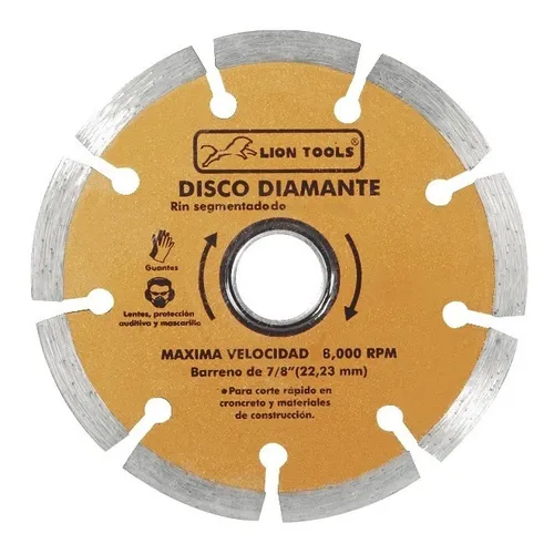 DISCO DIAMANTE 7" RIN SEGMENTADO LION  TOOLS 5886