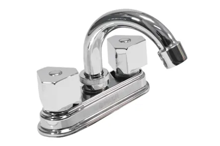 MEZCLADORA LAVABO CRPO LATON MAN Y CUB AC INOX VTA COMPRESION CROMADA MEER (CNX) MZL4117C