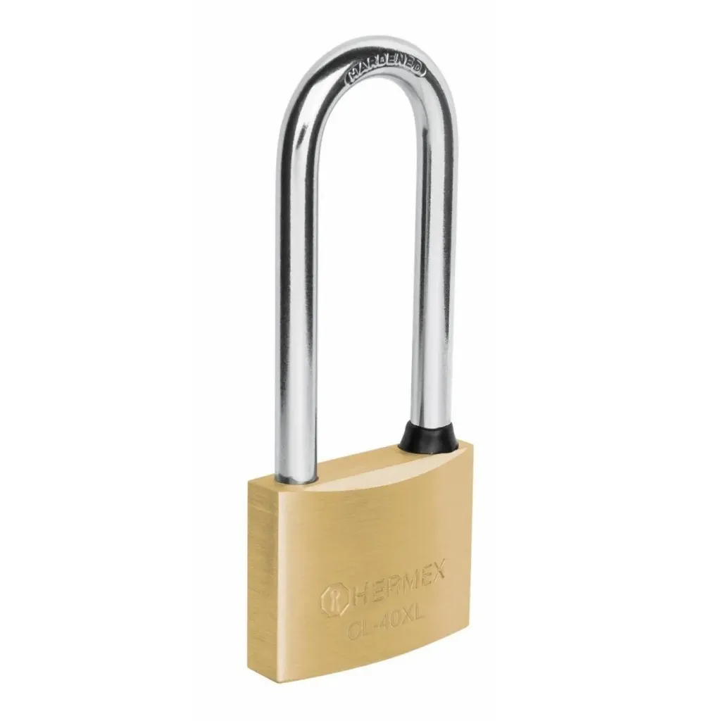CANDADO LATON 40MM GANCHO  LARGO SHUTZ ANBEC C7540