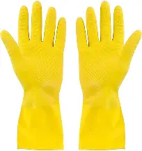 GUANTES DE LATEX PARA LIMPIEZA MEDIANOS- AMARILLOS SR. LIMPIO