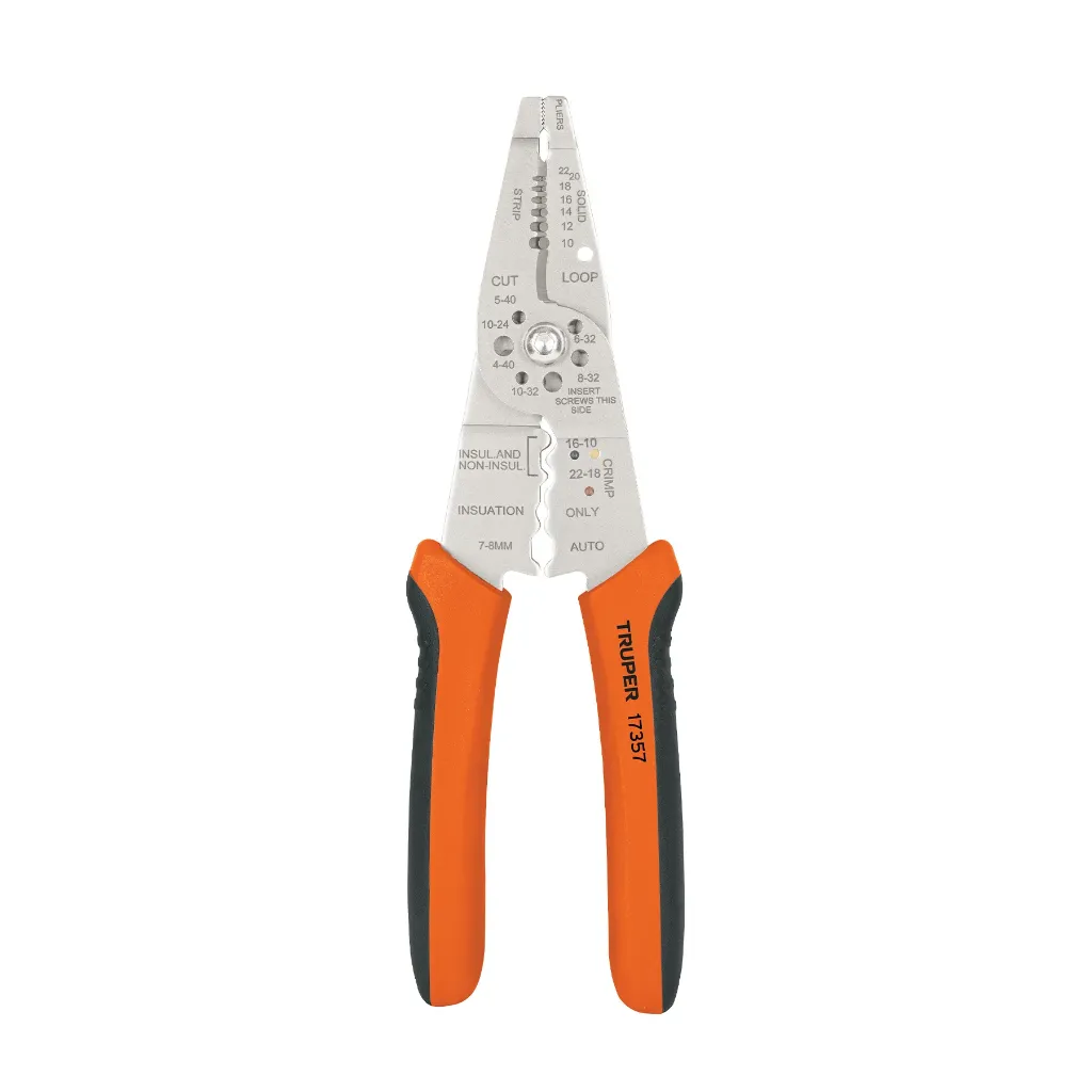 PINZA PELA CABLES 8" TRUPER 17357
