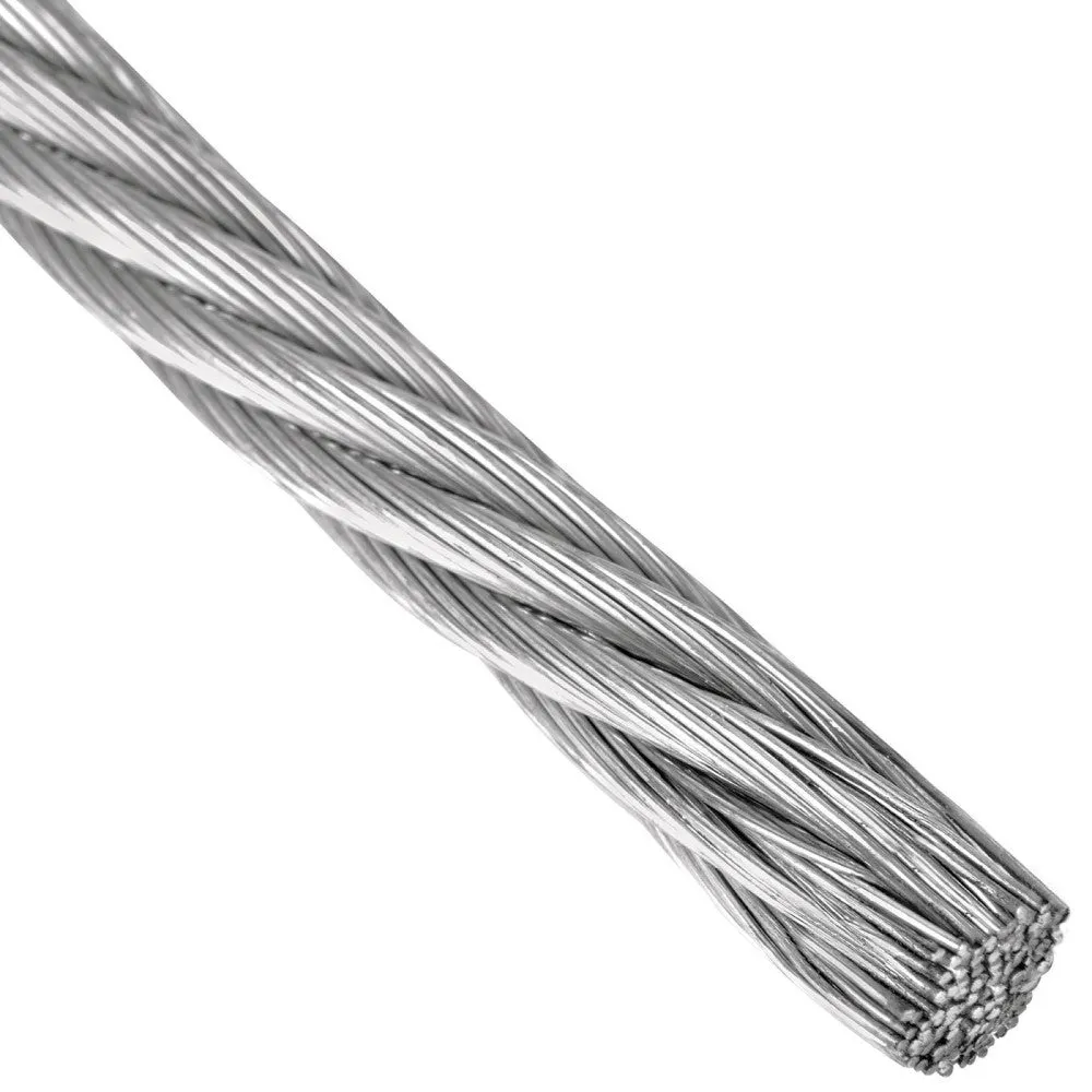 CABLE DE ACERO GALVANIZADO 7X7 HILOS 1/4 FIERO (TRUPER) 44207