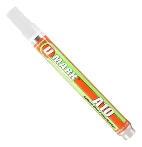 MARCADOR DE METAL BLANCO UMARK A10