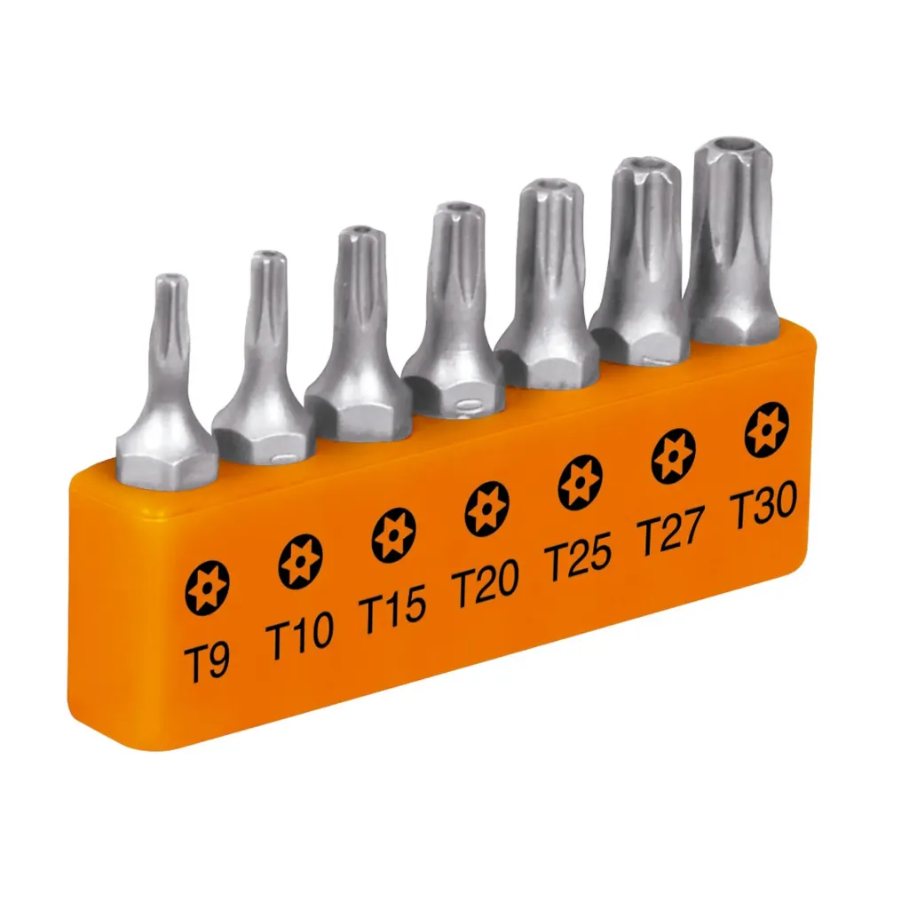 JUEGO DE 7 PUNTAS TORX PARA DESARMADOR TRUPER 17797