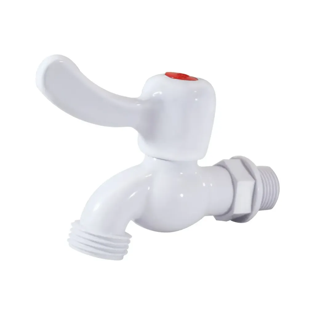 LLAVE DE JARDIN PLASTICA 1/2", 1/4 DE VUELTA, ANBEC LLAJ34PVC