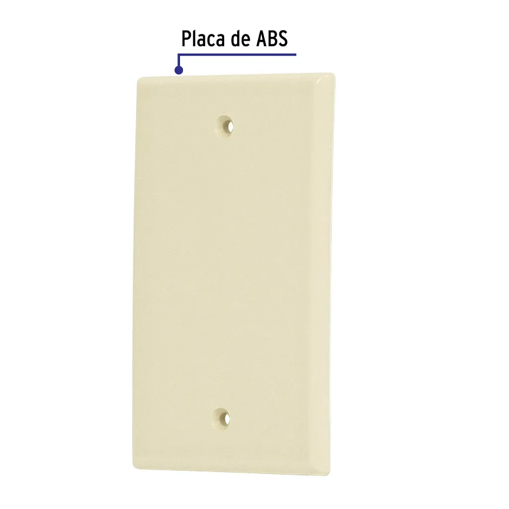 PLACA LINEA STANDARD CIEGA ABS MARFIL VOLTECK (TRUPER) 46400