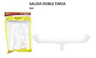 SALIDA DOBLE TARJA SIN CESPOL NI TUBO CEJA 2240 FAMA