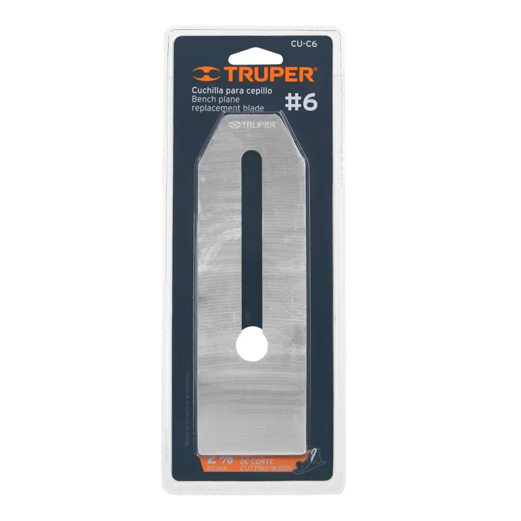 CUCHILLA PARA CEPILLO DE CARPINTERO #6, TRUPER 12036