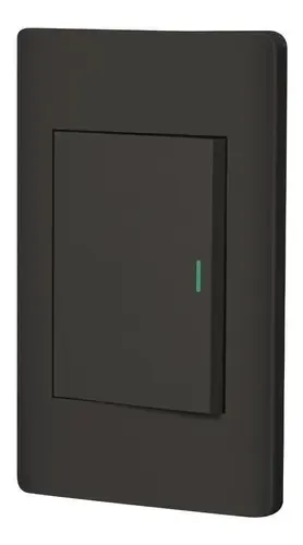 PLACA ARMADA NEGRA 1 INTERRUTOR 3 MODULOS, LISBOA, VOLTECK (TRUPER) 47895
