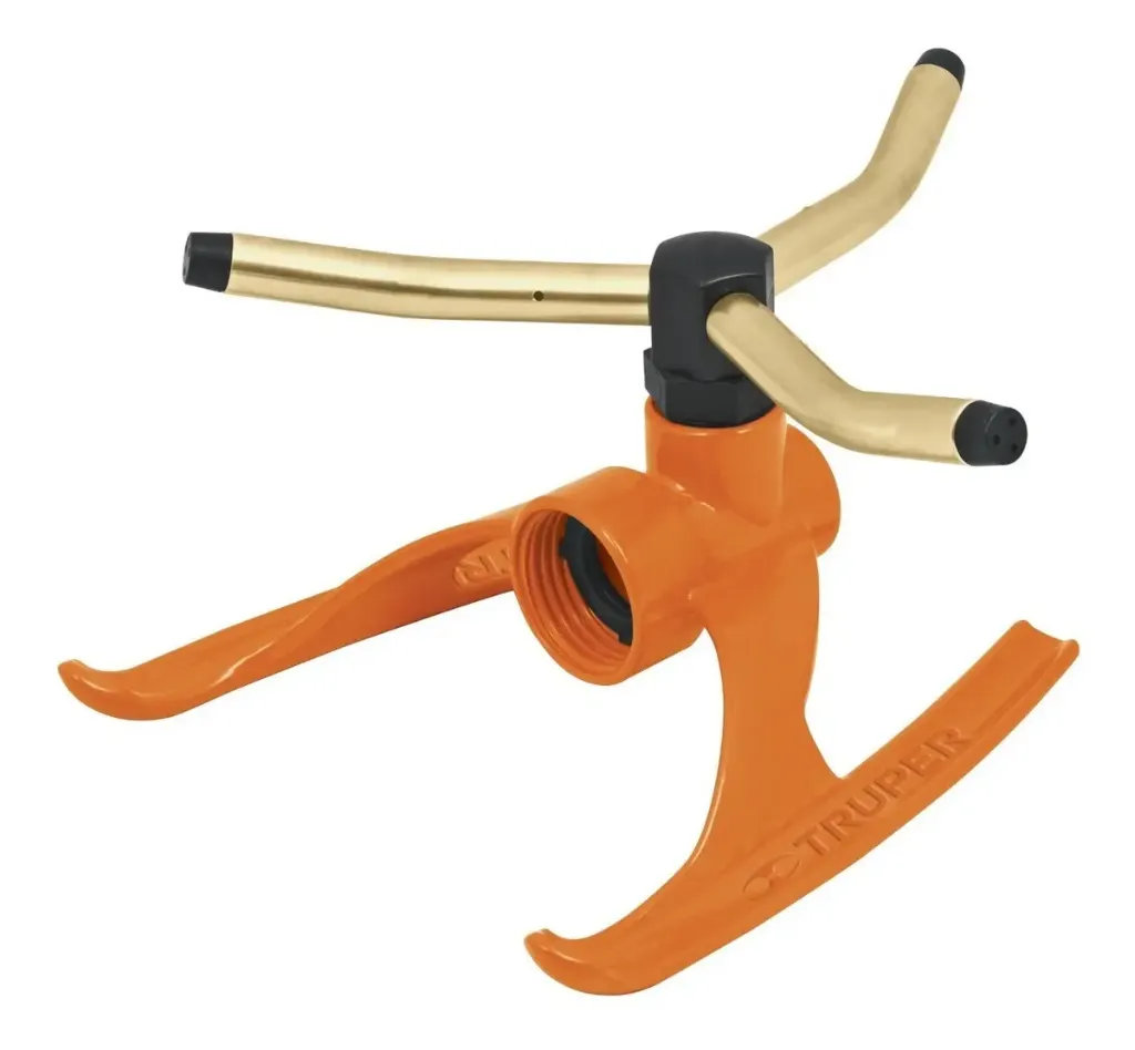 ASPERSOR GIRATORIO CON BASE METALICA 3 BRAZOS DE LATÓN TRUPER 10307
