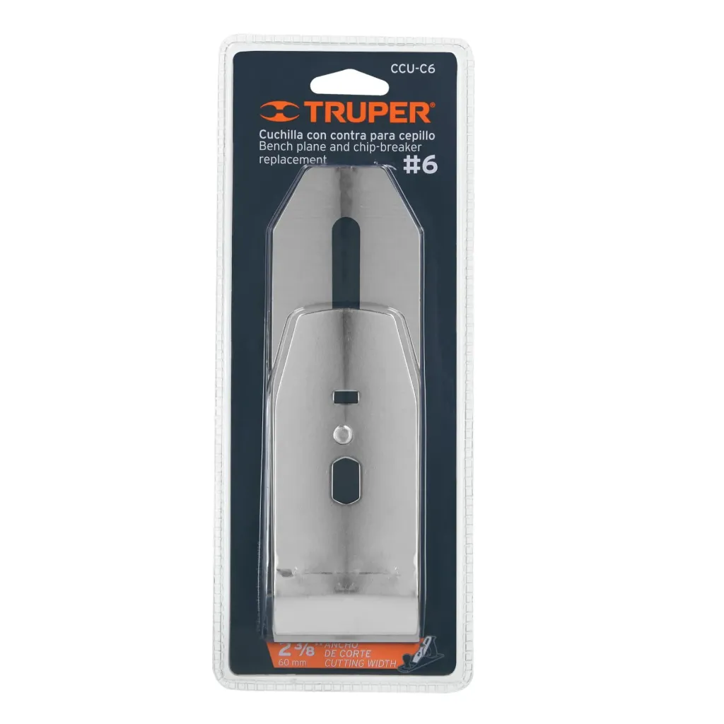 CUCHILLA Y  CONTRA PARA CEPILLO DE CARPINTERO "6, TRUPER 12045