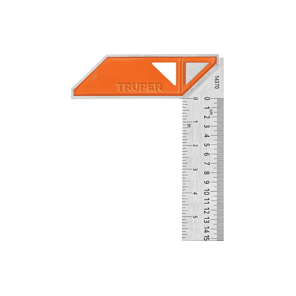 ESCUADRA 6" PARA CARPINTERO CON MANGO 100 DE ALUMINIO TRUPER 14370