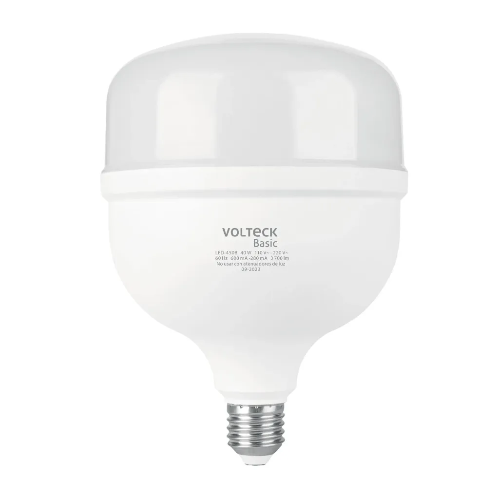 LÁMPARA LED ALTA POTENCIA 40W (EQUIV. 400W) LUZ DE DÍA VOLTECK BASIC (TRUPER) 28209