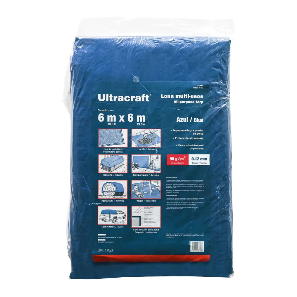 LONA 6X6M AZUL ULTRACRAFT (TRUPER)  41927