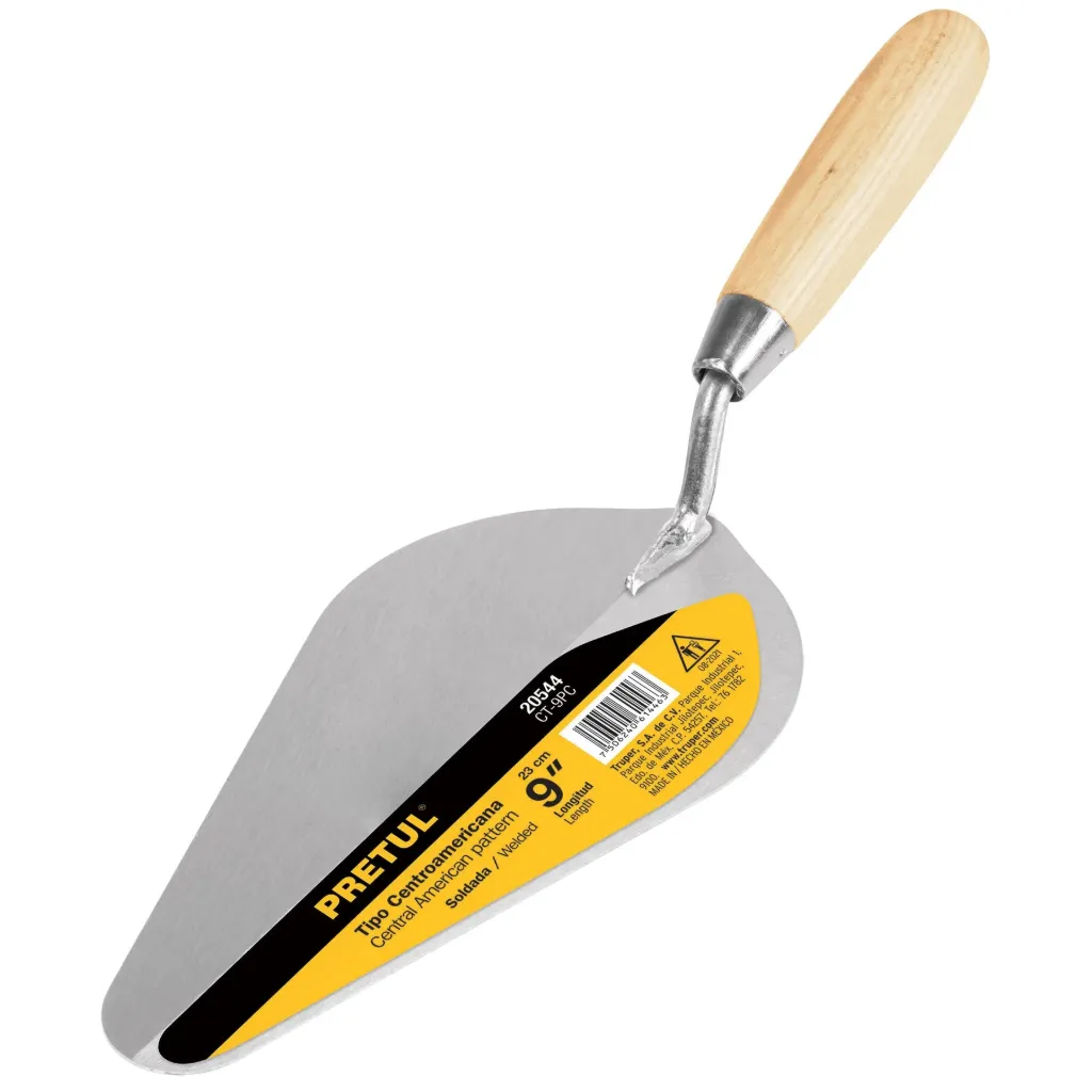CUCHARA PARA ALBAÑIL 9' TIPO CENTROAMERICANA, PRETUL (TRUPER) 20544
