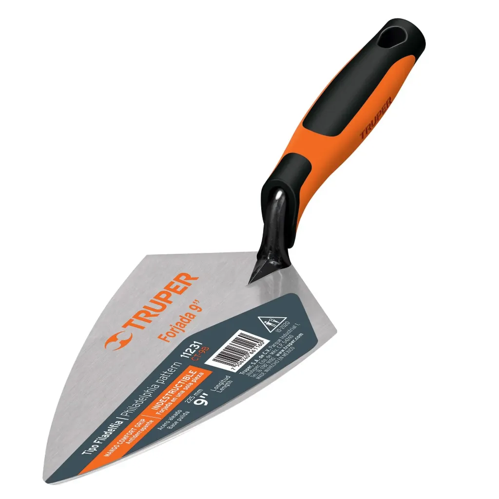 CUCHARA PARA ALBAÑIL 9' FORJADA TIPO FILADELFIA, MGO COMFORT TRUPER 11231