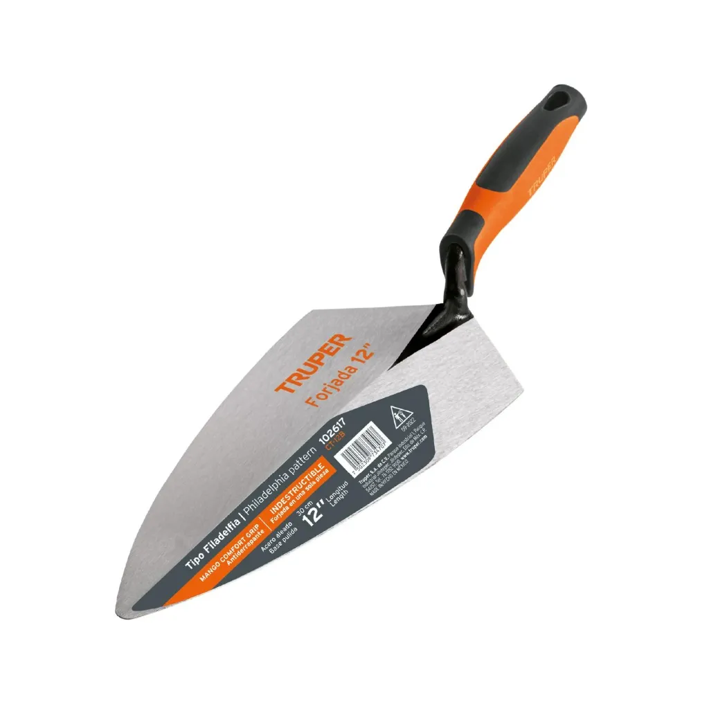 CUCHARA PARA ALBAÑIL 12' FROJADA TIPO FILADELFIA, MGO COMFORT TRUPER 102617