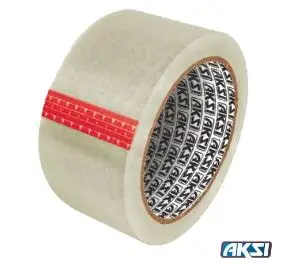 CINTA TRANSPARENTE DE 50m x 48mm AKSI 109105
