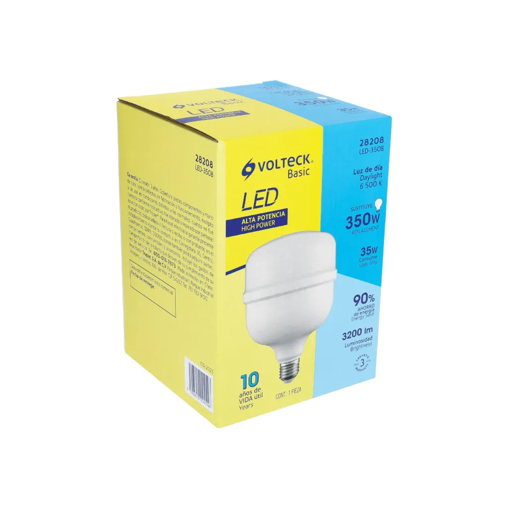 LÁMPARA LED ALTA POTENCIA 35W (300W) LUZ DE DÍA, VOLTECK BASIC (TRUPER) 28208