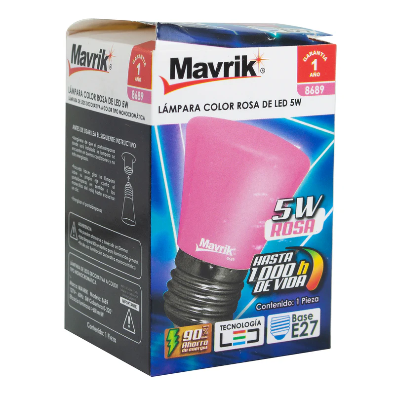 FOCO LED COLOR ROSA 5W MAVRIK ADIR
