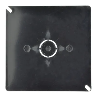 TAPA CUADRADA PLASTICA 4" NEGRA PARA CAJA GIMBEL 14TAPAEL002SM