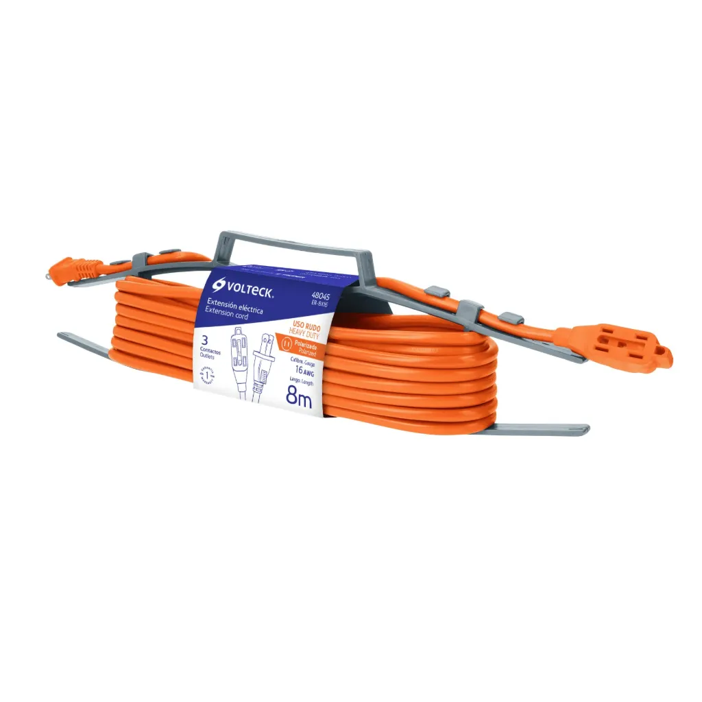 EXTENSION ELECTRICA USO RUDO 8M VOLTECK (TRUPER) 48045