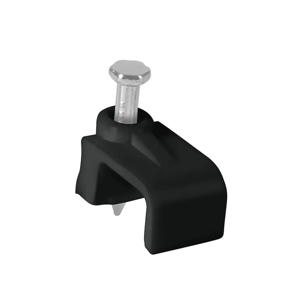GRAPA PARA CABLE 6X9.5MM NEGRO , BOLSA 20pz VOLTECK (TRUPER) 48035