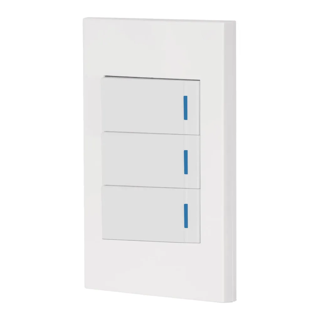 PLACA ARMADA LINEA ESPAÑOLA 3 INTERRUPTORES 1 DE 3 VÍAS 1 MODULO VOLTECK (TRUPER) 45606