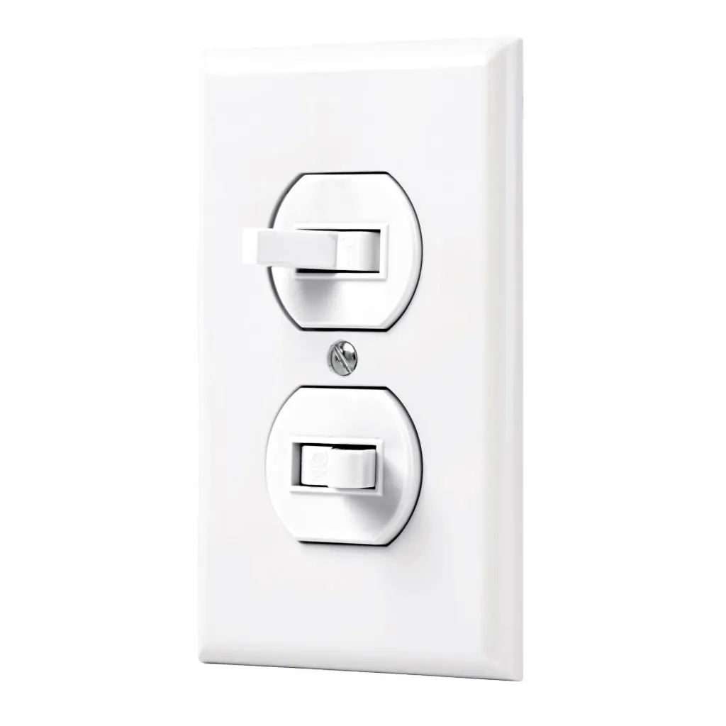 PLACA ARMADA 2 INTERRUPTORES SENCILLO, LINEA STANDAR BLANCO, VOLTECK (TRUPER) 45953