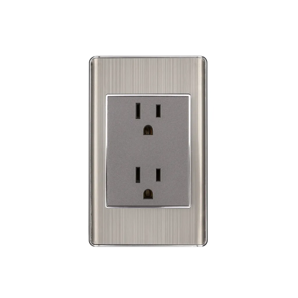 PLACA ARMADA ACERO INOX CONTACTO DUPLEX 3 MODULOS LISBOA, VOLTECK (TRUPER) 47849