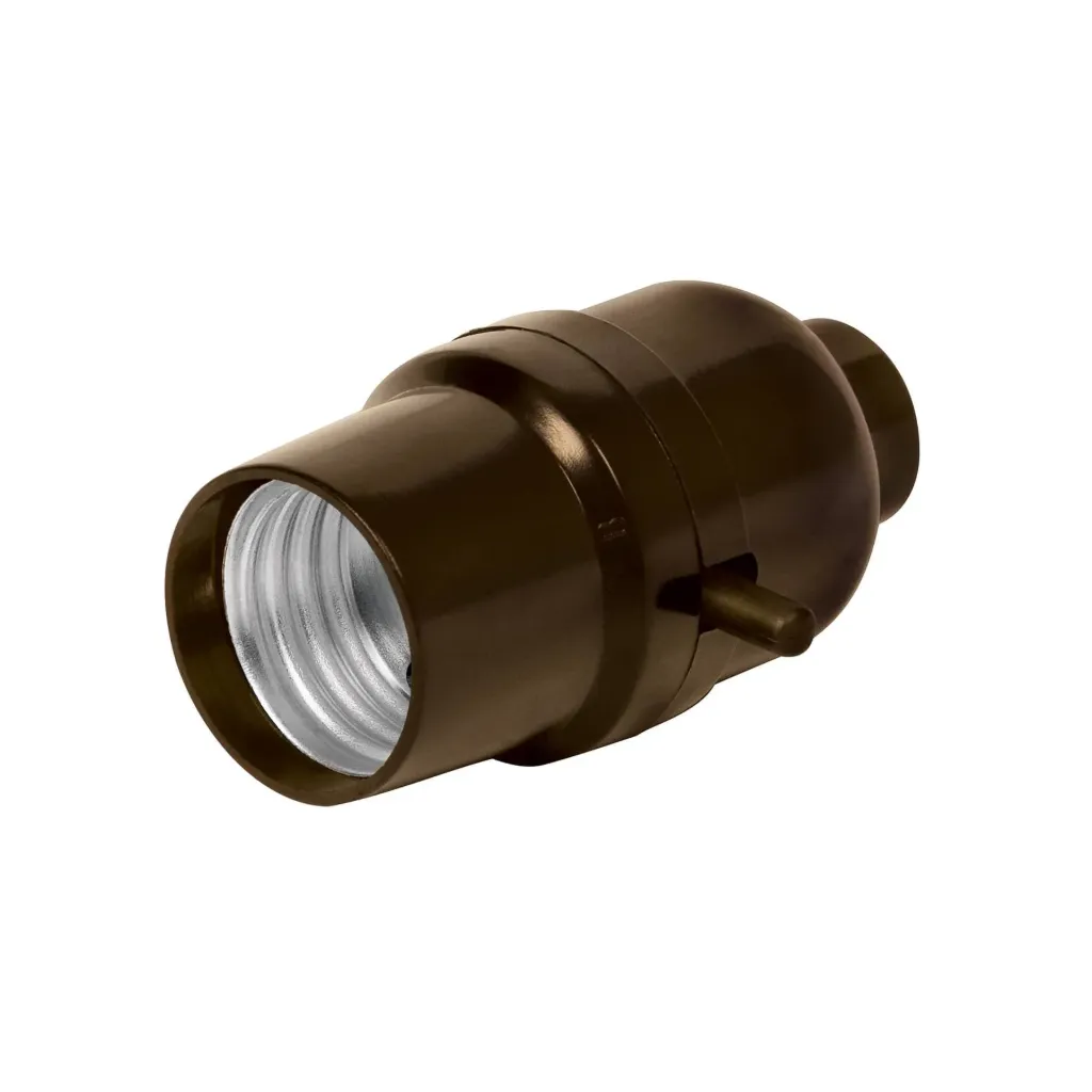 PORTALAMPARA DE BAQUELITA CON INTERRUPTOR DE BARRA, VOLTECK (TRUPER) 46501
