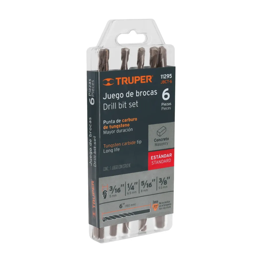 BROCAS PARA CONCRETO JUEGO 6 TRUPER 11295