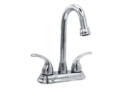 MEZCLADORA LAVABO CRPO LATON MANER ZINC CUB Y CUE AC INOX 1/4" VTA CROMADA MEER (CNX) MZL418