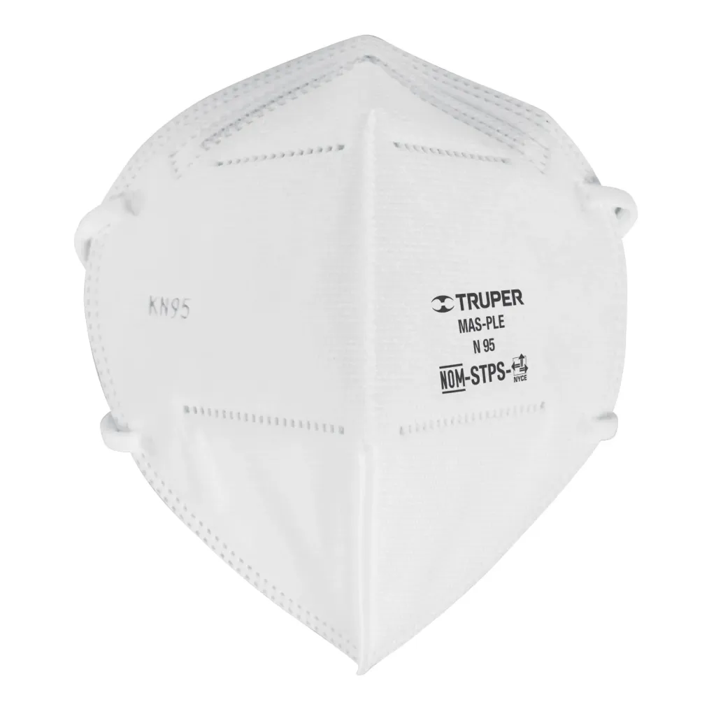 RESPIRADOR PLEGABLE N95, PARA POLVOS Y PARTICULAS, TRUPER 14427