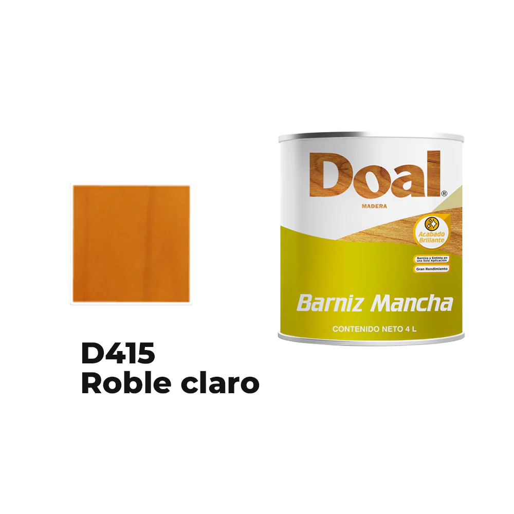 BARNIZ MANCHA DOAL 1L ROBLE CLARO 415