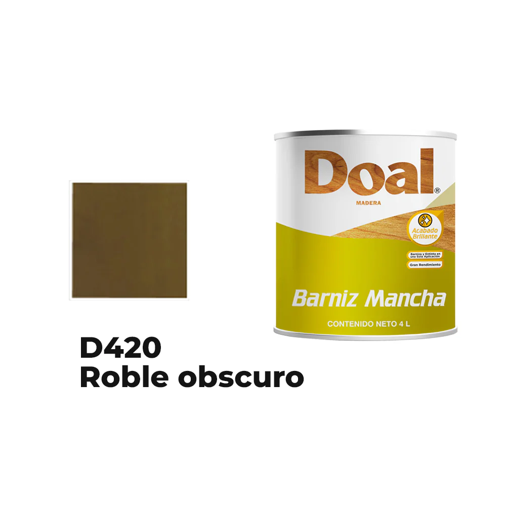 BARNIZ MANCHA DOAL 500ML ROBLE OBSCURO 420