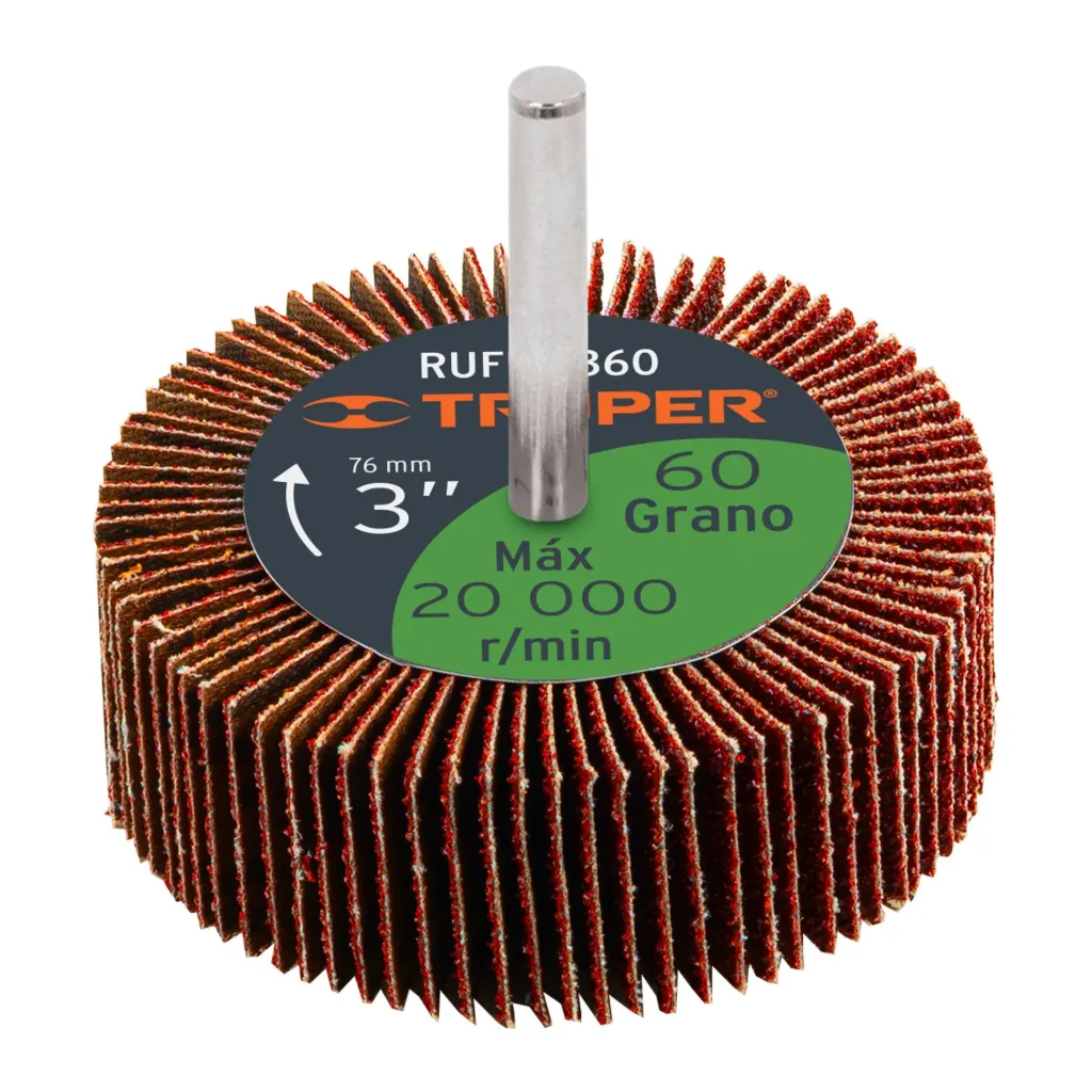 RUEDA FLAP 3" GRANO 60, TRUPER 13041