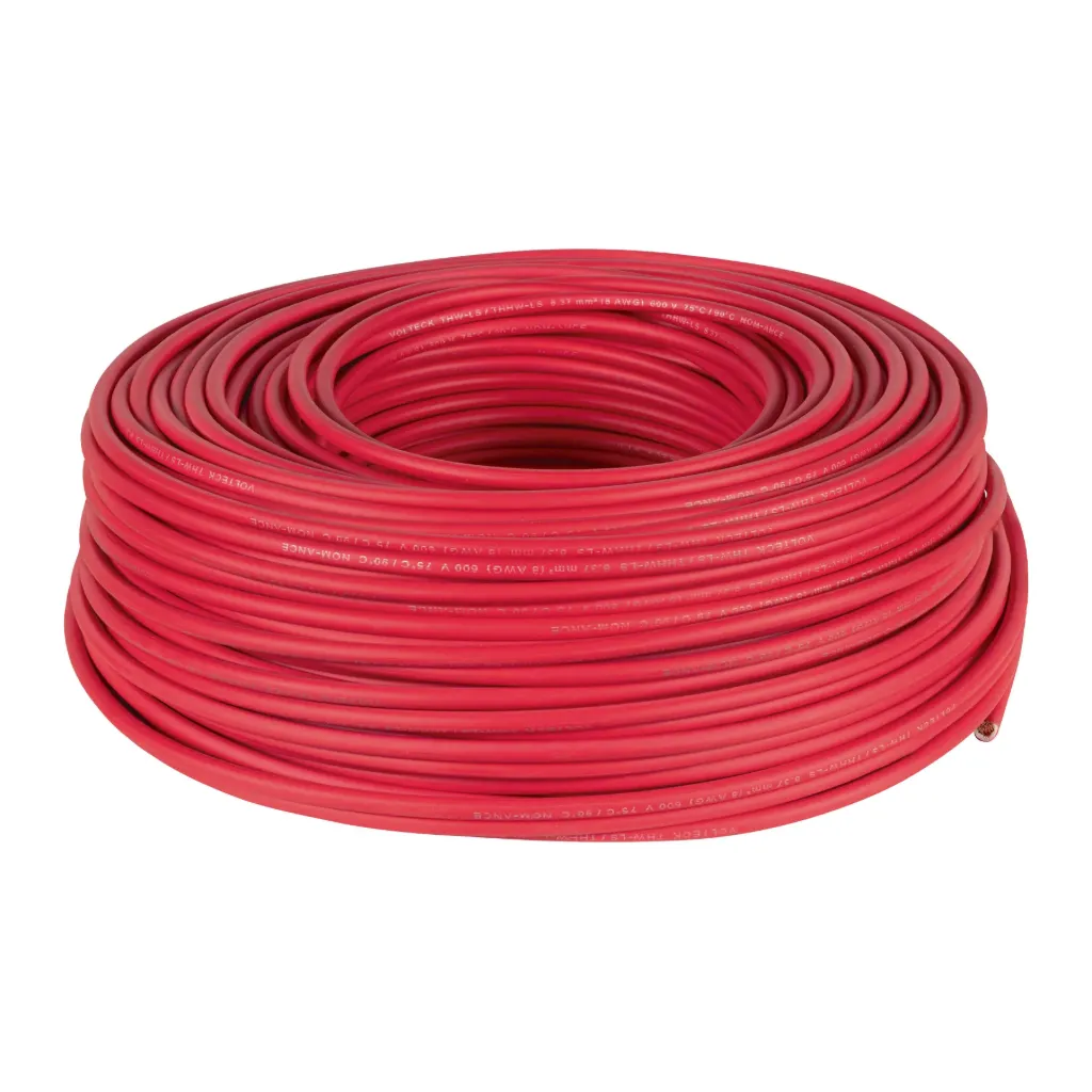 CABLE ELECTRICO CALIBRE 8 COLOR ROJO METRO VOLTECK (TRUPER) 46058