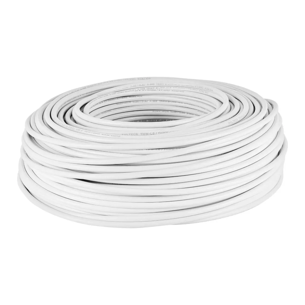 CABLE ELECTRICO CALIBRE 8 COLOR BLANCO METRO VOLTECK (TRUPER) 46054